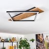 Cabanas Deckenleuchte LED Holzoptik, Schwarz, 1-flammig