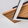 Cabanas Deckenleuchte LED Holzoptik, Schwarz, 1-flammig