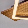 Cabanas Deckenleuchte LED Holzoptik, Schwarz, 1-flammig