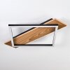 Cabanas Deckenleuchte LED Holzoptik, Schwarz, 1-flammig