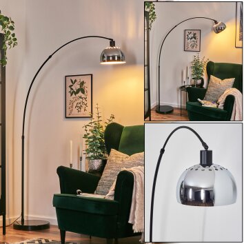 Baloca Bogenlampe 21,5 cm Schwarz, 1-flammig