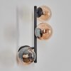 Chehalis Wandleuchte Glas 10 cm Bernsteinfarben, 3-flammig