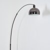 Baloca Stehleuchte 21,5 cm Chrom, Schwarz, 1-flammig