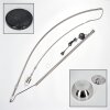 Baloca Stehleuchte 27 cm Nickel-Matt, Schwarz, 1-flammig
