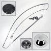 Baloca Stehleuchte 27 cm Chrom, Schwarz, 1-flammig
