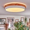 Hiral Deckenleuchte LED Naturfarben, Weiß, 1-flammig