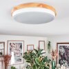 Hiral Deckenleuchte LED Naturfarben, Weiß, 1-flammig