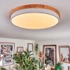 Hiral Deckenleuchte LED Naturfarben, Weiß, 1-flammig, Fernbedienung