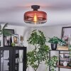 Boza Deckenleuchte Glas 28 cm Klar, Kupferfarben, 1-flammig