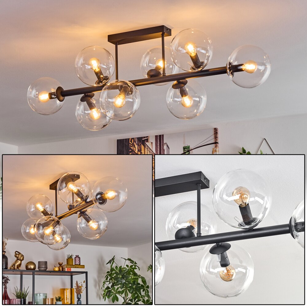Gastor Deckenleuchte Glas 15 cm Klar, 8-flammig main product photo