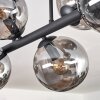 Gastor Deckenleuchte Glas 15 cm Rauchfarben, 6-flammig