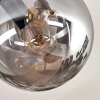 Gastor Deckenleuchte Glas 15 cm Bernsteinfarben, Rauchfarben, 10-flammig
