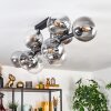 Chehalis Deckenleuchte Glas 15 cm Klar, Rauchfarben, 10-flammig