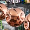 Ripoll Hängeleuchte Glas 20 cm Kupferfarben, 3-flammig