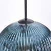 Koyoto Hängeleuchte Glas 15 cm, 20 cm, 25 cm Blau, Grün, Kupferfarben, 3-flammig
