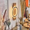 Besperia Wandleuchte LED Holzoptik, Schwarz, 1-flammig