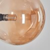 Chehalis Wandleuchte Glas 12 cm, 15 cm Bernsteinfarben, 3-flammig