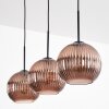 Koyoto Hängeleuchte Glas 20 cm Kupferfarben, 3-flammig
