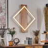 Cabanas Wandleuchte LED Holzoptik, Schwarz, 1-flammig
