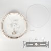 Foggia Deckenleuchte 50 cm Nickel-Matt, 3-flammig
