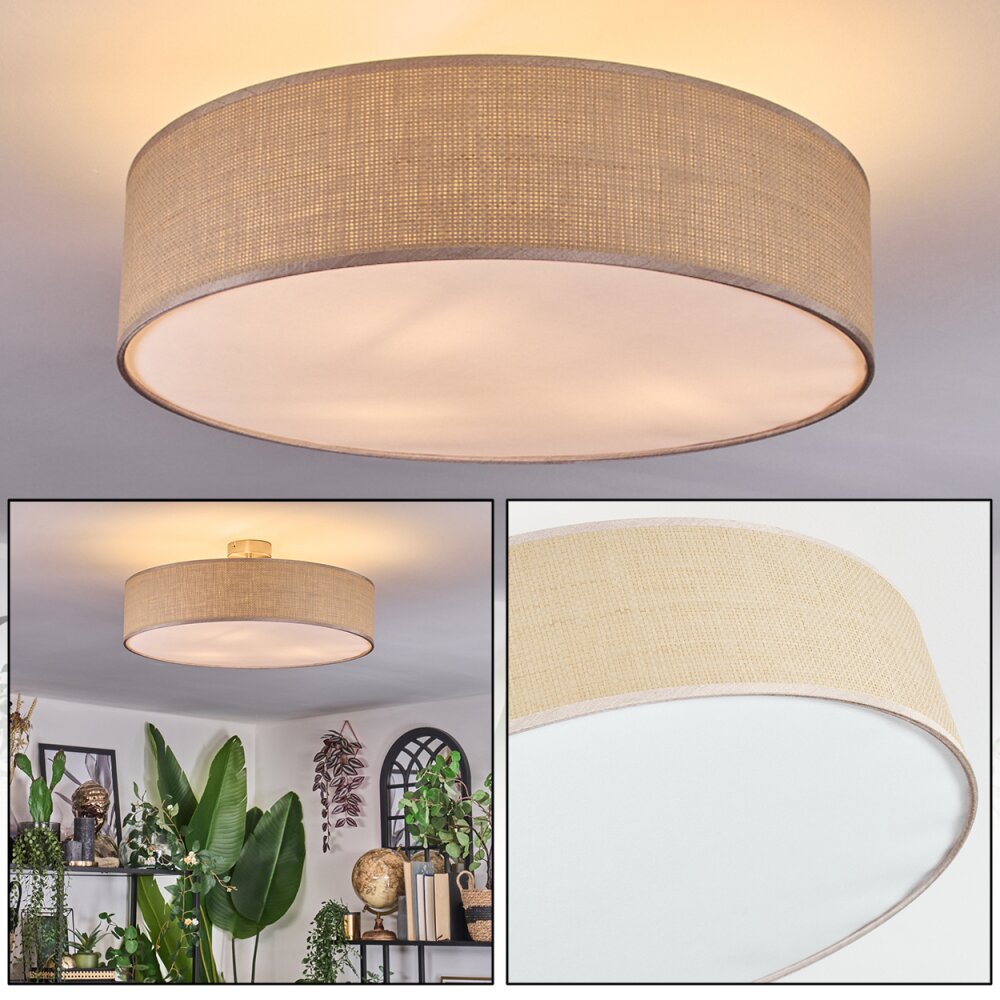 Foggia Deckenleuchte 50 cm Nickel-Matt, 3-flammig main product photo