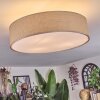 Foggia Deckenleuchte 50 cm Nickel-Matt, 3-flammig