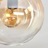 Gastor Deckenleuchte Glas 15 cm Bernsteinfarben, Klar, 5-flammig