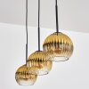 Koyoto Hängeleuchte Glas 15 cm Gold, Klar, 3-flammig
