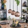 Koyoto Hängeleuchte Glas 15 cm Kupferfarben, 3-flammig