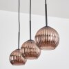 Koyoto Hängeleuchte Glas 15 cm Kupferfarben, 3-flammig
