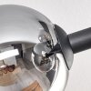Gastor Deckenleuchte Glas 15 cm Klar, Rauchfarben, 6-flammig