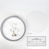 Foggia Deckenleuchte 50 cm Nickel-Matt, 3-flammig