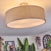 Foggia Deckenleuchte 40 cm Nickel-Matt, 3-flammig