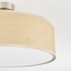 Foggia Deckenleuchte 40 cm Nickel-Matt, 3-flammig