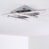 Eriz Deckenleuchte LED Nickel-Matt, 4-flammig, Fernbedienung, Farbwechsler
