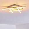 Eriz Deckenleuchte LED Nickel-Matt, 4-flammig, Fernbedienung, Farbwechsler