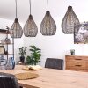 Villach Pendelleuchte Schwarz, 4-flammig