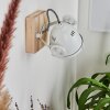 Herford Wandleuchte Naturfarben, Weiß, 1-flammig