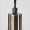 Quento Hängeleuchte Schwarz-Gold, 4-flammig