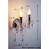 Reality LÜSTER Wandleuchte Transparent, Klar, 2-flammig