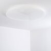 Deckenleuchte Grums LED Weiß, 1-flammig, Fernbedienung