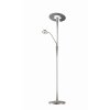 Trio Leuchten Quebec Stehleuchte LED Nickel-Matt, 1-flammig