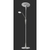 Trio Leuchten Quebec Stehleuchte LED Nickel-Matt, 1-flammig