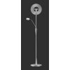 Trio Leuchten Quebec Stehleuchte LED Nickel-Matt, 1-flammig