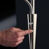 Trio Leuchten Quebec Stehleuchte LED Nickel-Matt, 1-flammig