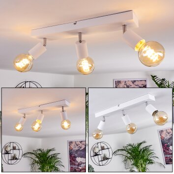 Tulla Deckenleuchte Weiß, 3-flammig