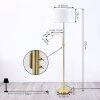 Vezza Stehleuchte Messing, 2-flammig