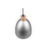 Reality Jagger Pendelleuchte Dunkelbraun, Nickel-Matt, 1-flammig