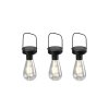 Reality Campus Solarleuchte LED Schwarz, 3-flammig