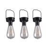 Reality Campus Solarleuchte LED Schwarz, 3-flammig